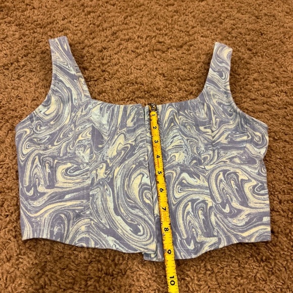 Stitch & pine corset top blue swirl medium - Picture 8 of 8